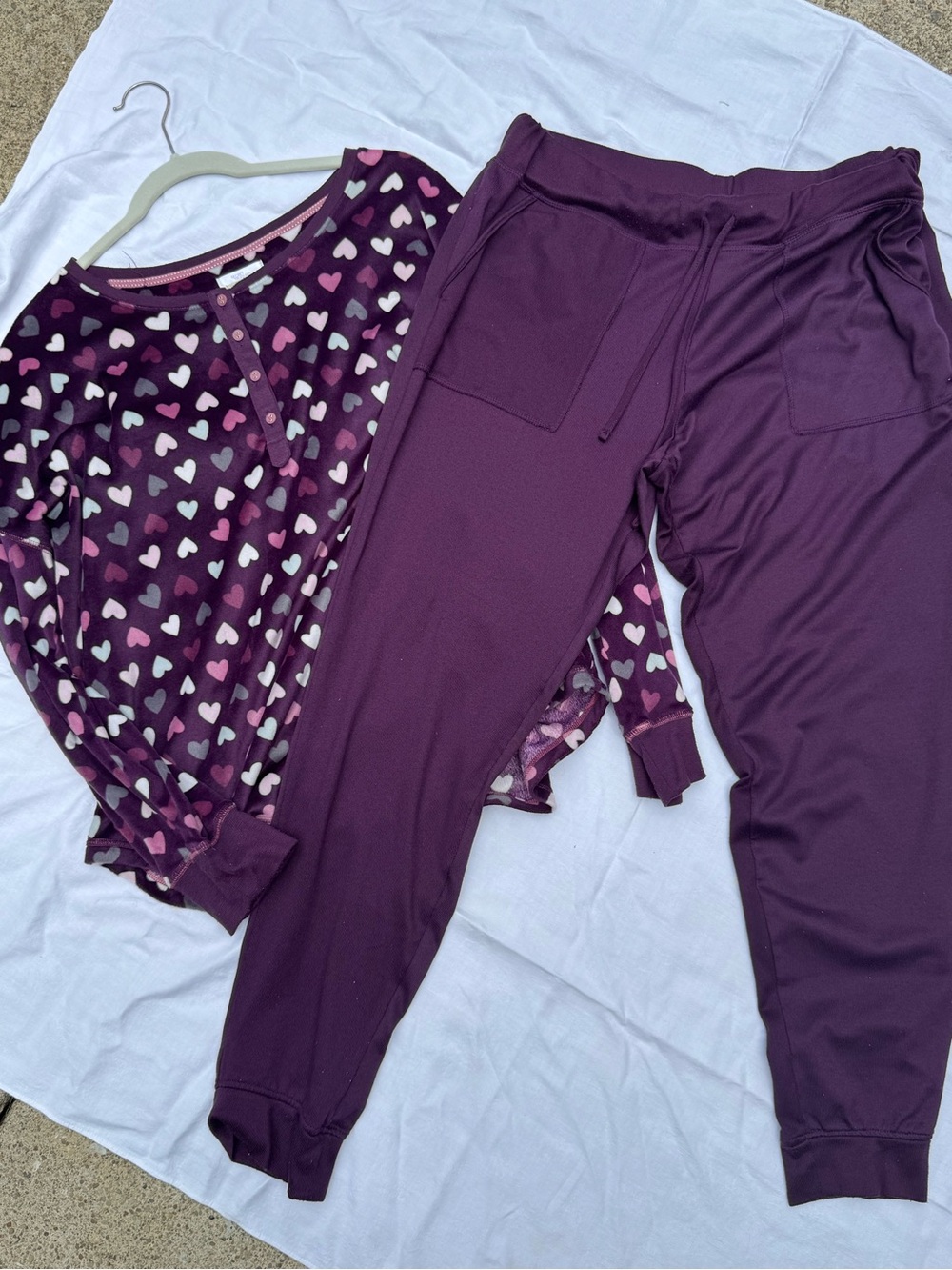 Secret Treasures Purple Heart Cozy Sleep Set